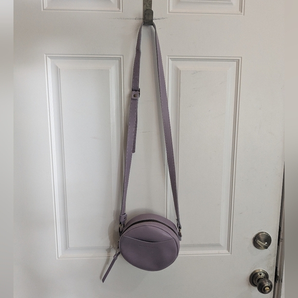 Portland Leather Small Purple Lilac Circle Bag - Picture 1 of 4